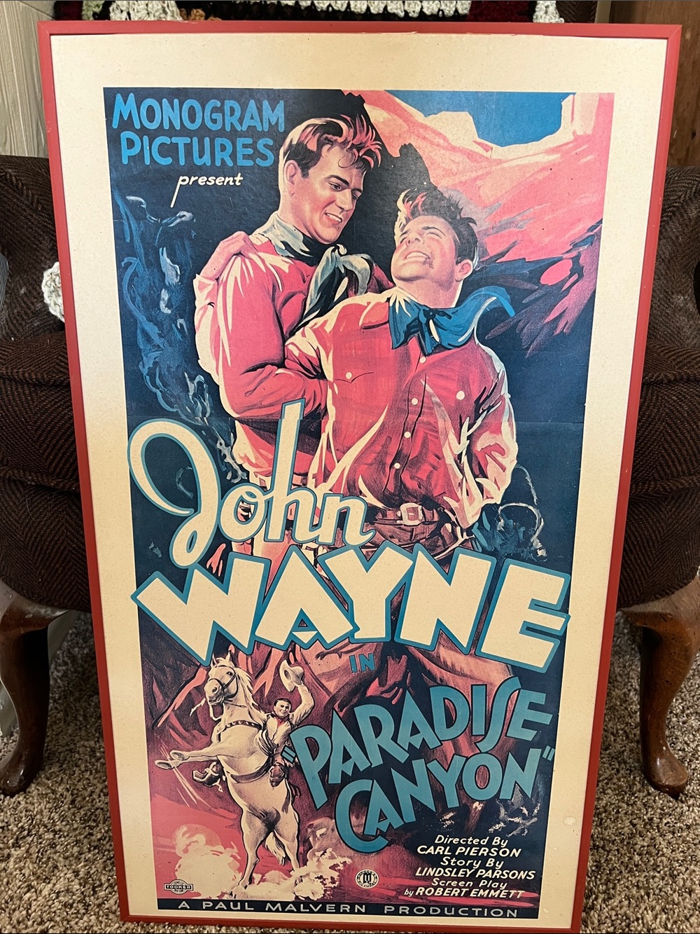 John Wayne Framed Retro Movie Poster Wall Art